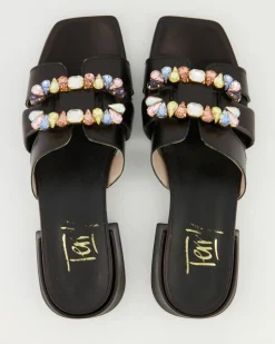 Idra Pantoletten in Schwarz