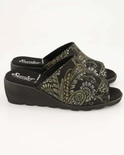 Inka Pantoletten in Schwarz