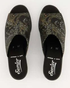 Inka Pantoletten in Schwarz