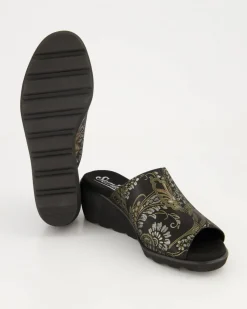 Inka Pantoletten in Schwarz