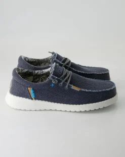 Jack Jute navy Slipper in Blau