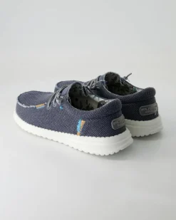 Jack Jute navy Slipper in Blau