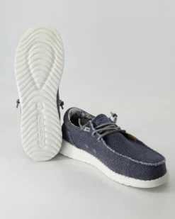 Jack Jute navy Slipper in Blau