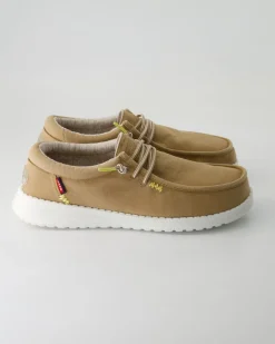 Jack stone washed canvas Slipper in Braun