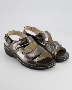 Kräuterschuhe Pantoletten in Silber