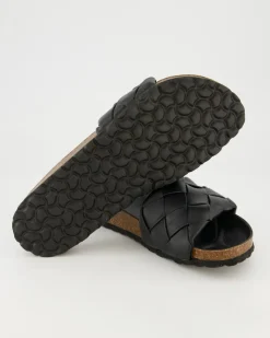 LAKE Pantoletten in Schwarz