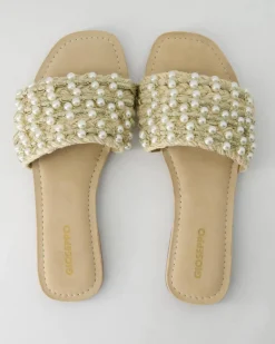 Langdon Pantoletten in Beige