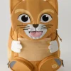 Large Friend Katze Rucksack in Braun