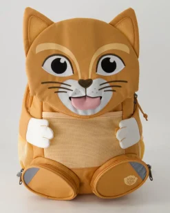 Large Friend Katze Rucksack in Braun