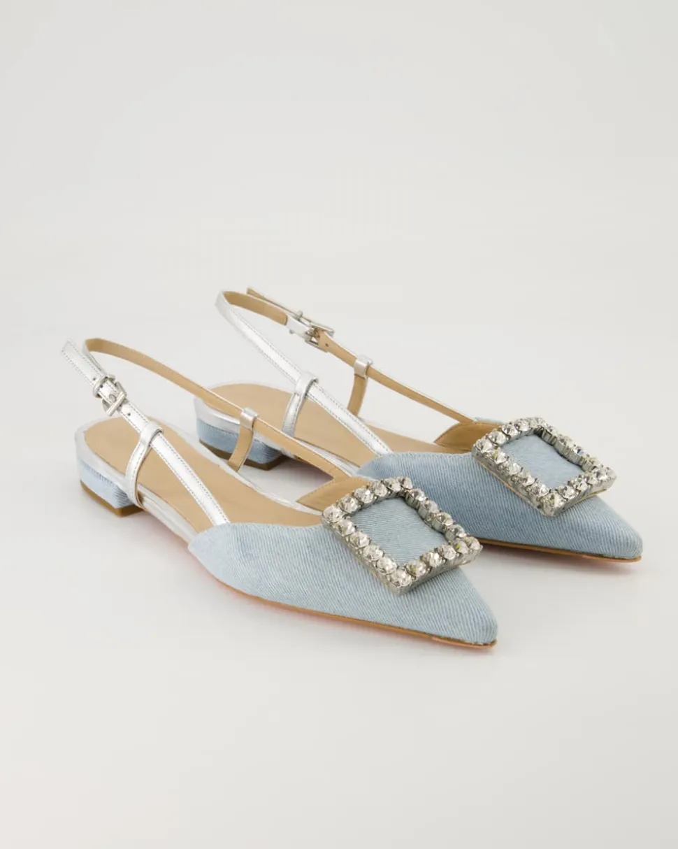 Lavanda Slingpumps in Blau
