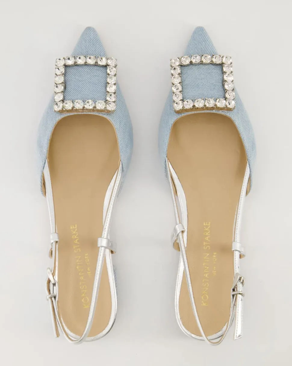 Lavanda Slingpumps in Blau