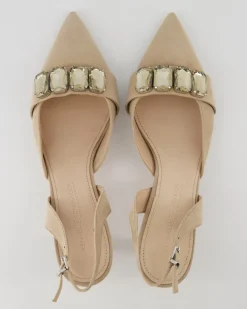 Lia Slingpumps in Beige