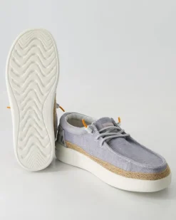 Lily linen light blue Slipper in Blau