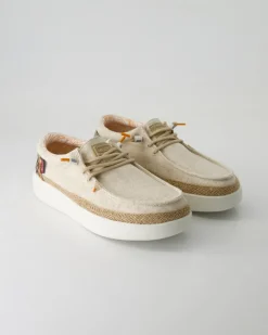 Lily linen sand Slipper in Beige