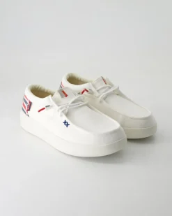 Lily washed Slipper in Weiß