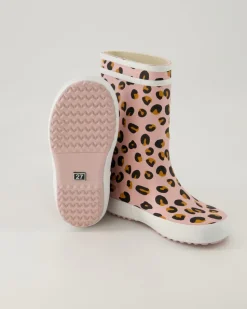 Lolly Pop Play Leopard Gummistiefel in Rosa