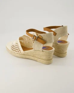 Malena Crochet Espadrilles in Beige