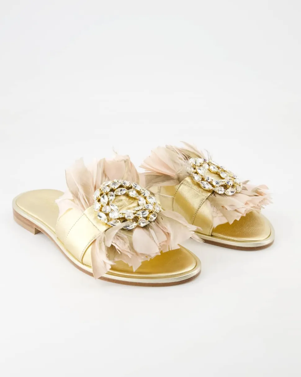 M19D Pantoletten in Gold