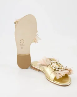 M19D Pantoletten in Gold