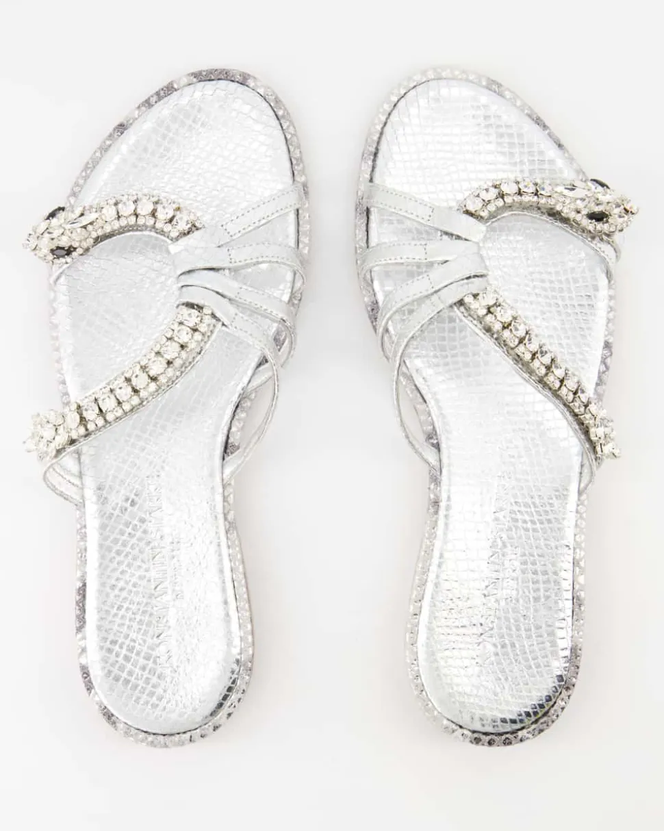 M/16D Pantoletten in Silber