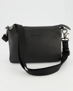 Mellow Leather Pochette Umhängetasche in Schwarz