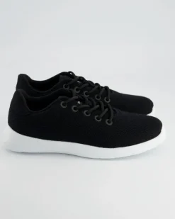 MERINO WOOL KNIT WOMEN Sneaker in Schwarz