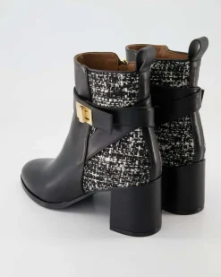Mousse Nero / Tweed Melange Stiefeletten in Schwarz