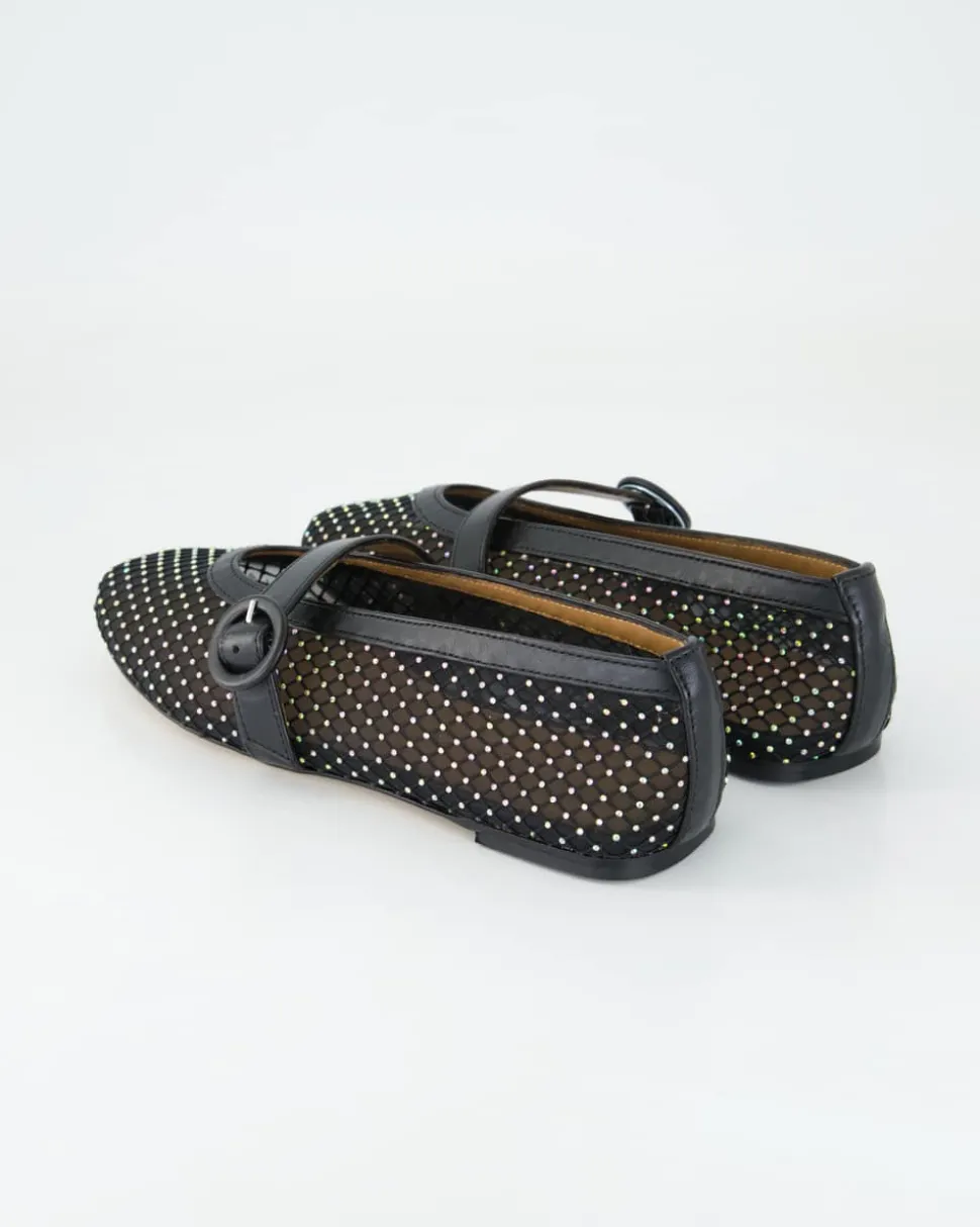 N2302-104 Ballerinas in Schwarz