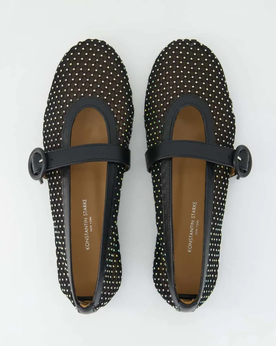 N2302-104 Ballerinas in Schwarz