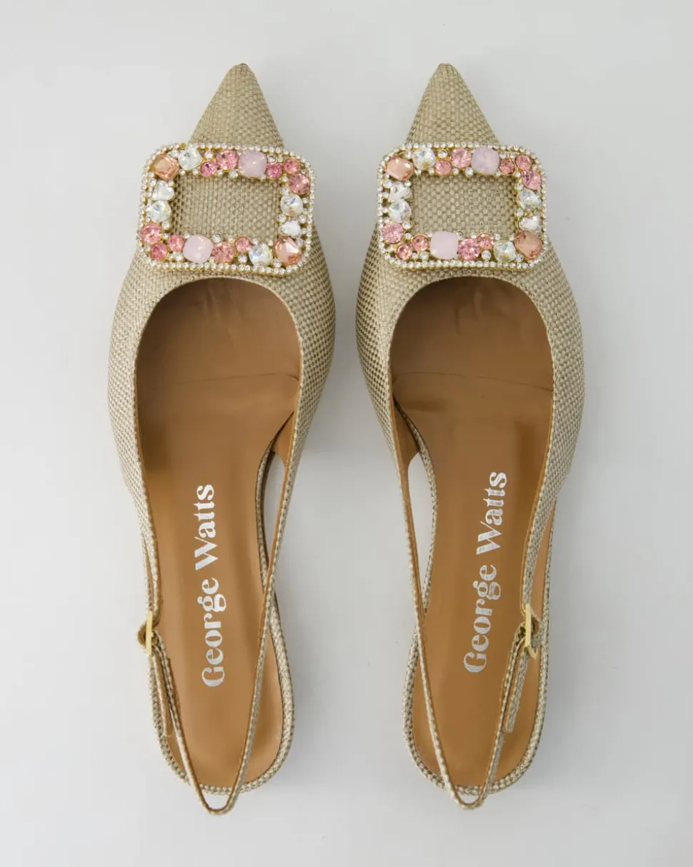 N802-504 Slingpumps in Beige