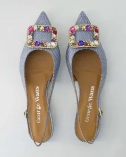 N802-904 Slingpumps in Blau