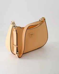 Noelle Top Zip Shoulder Bag Umhängetasche in Orange