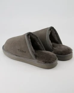 Pantoffel Komfort Da. Hausschuhe in Grau