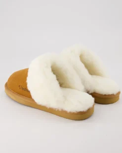 Pantoffel Komfort Da. Hausschuhe in Braun