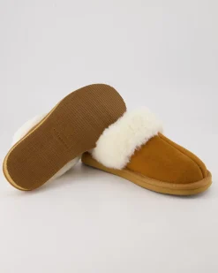 Pantoffel Komfort Da. Hausschuhe in Braun