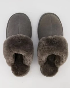Pantoffel Komfort Da. Hausschuhe in Grau