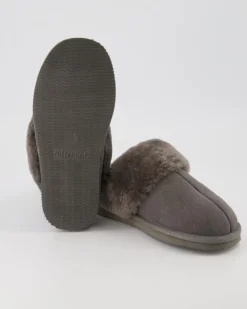 Pantoffel Komfort Da. Hausschuhe in Grau