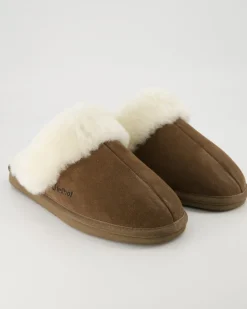 Pantoffel Komfort Hausschuhe in Braun
