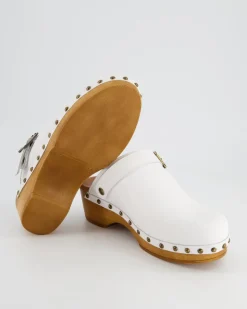 Pantolette Pantoletten in Weiß