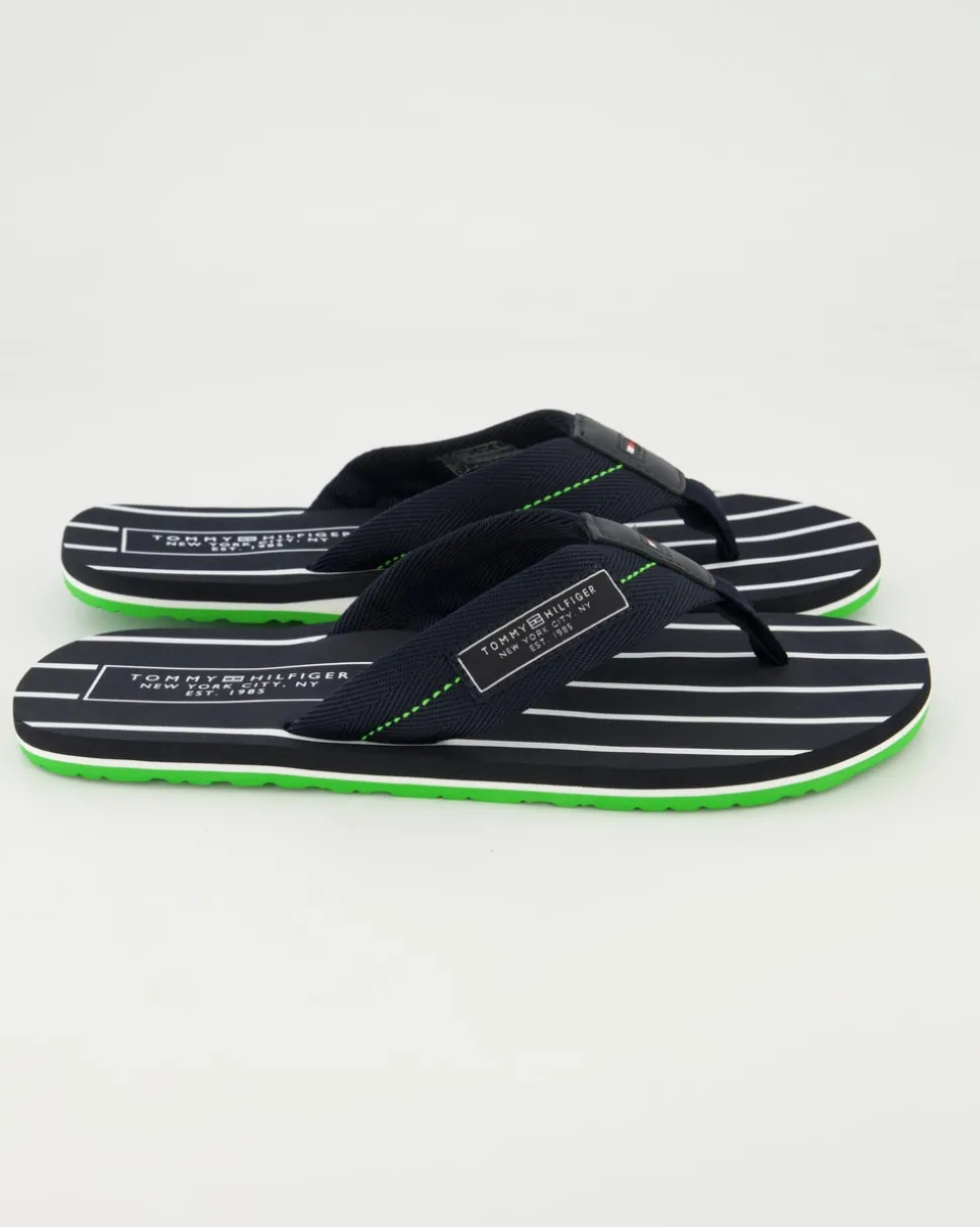 Patch Hilfiger Beach Sandal Zehentrenner in Blau