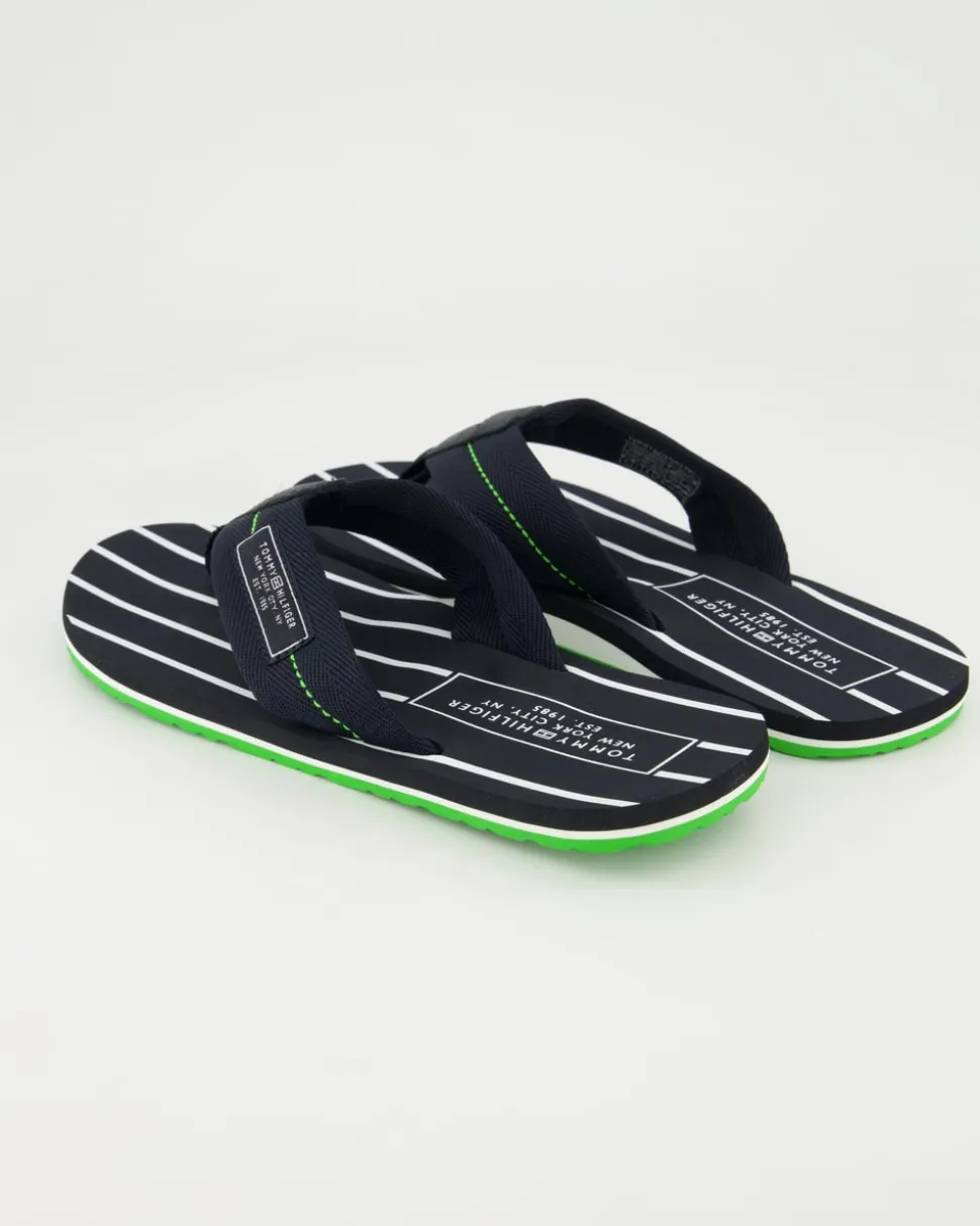 Patch Hilfiger Beach Sandal Zehentrenner in Blau