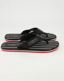 Patch Hilfiger Beach Sandal Zehentrenner in Schwarz