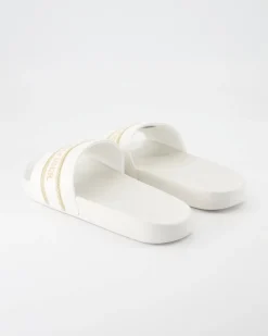 Poolslide Pantoletten in Weiß
