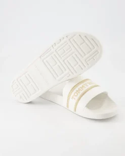 Poolslide Pantoletten in Weiß