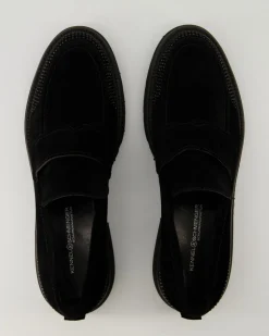 Print Slipper in Schwarz
