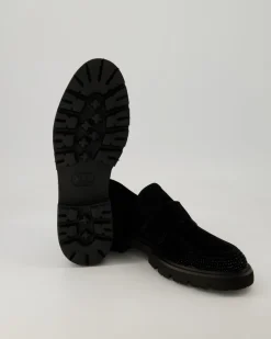 Print Slipper in Schwarz