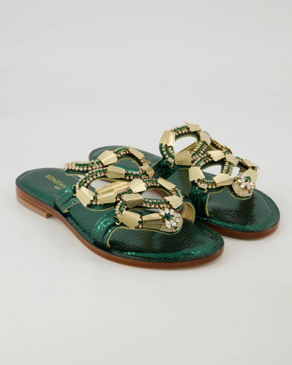 PS361 Pantoletten in Grün