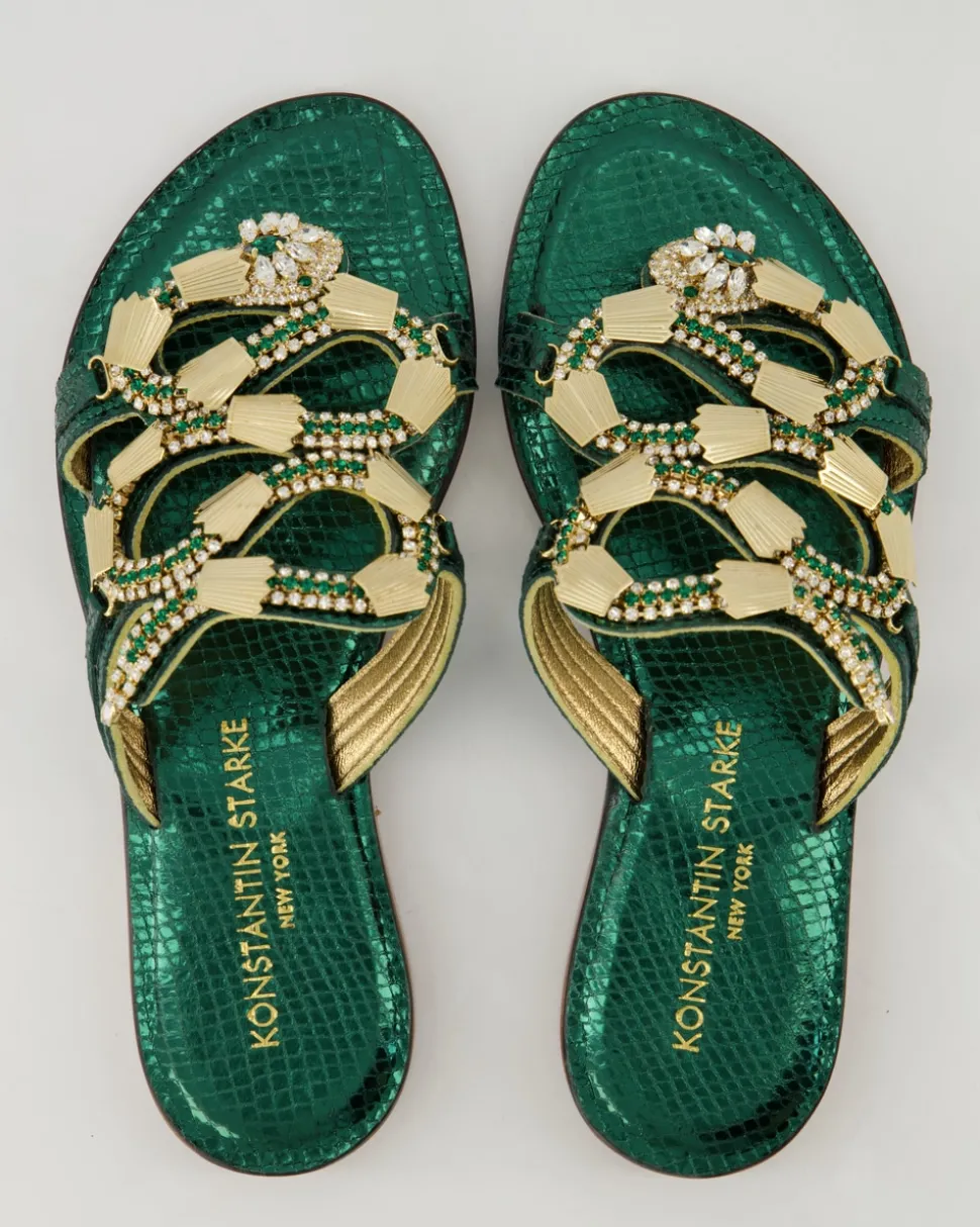 PS361 Pantoletten in Grün