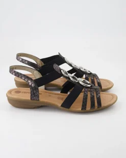 R3605-02 Sandalen in Schwarz
