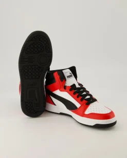 Rebound V6 Mid Jr. Sneaker in Weiß